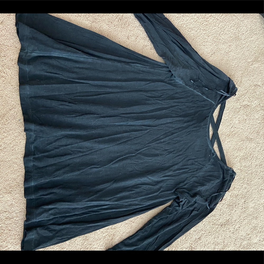 Navy blue cross back top